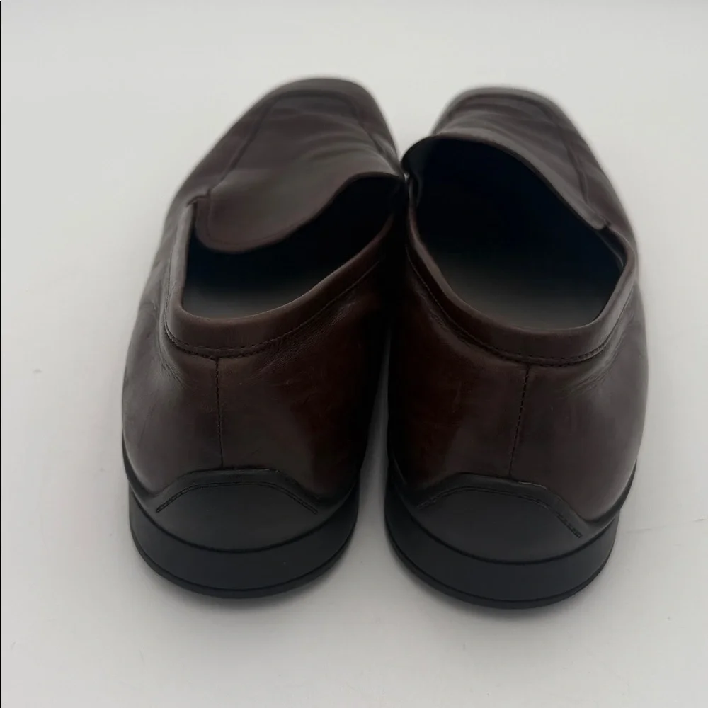 Kenneth Cole Dark Brown Leather Slip-On Loafers men 13M casual office retro Y2K